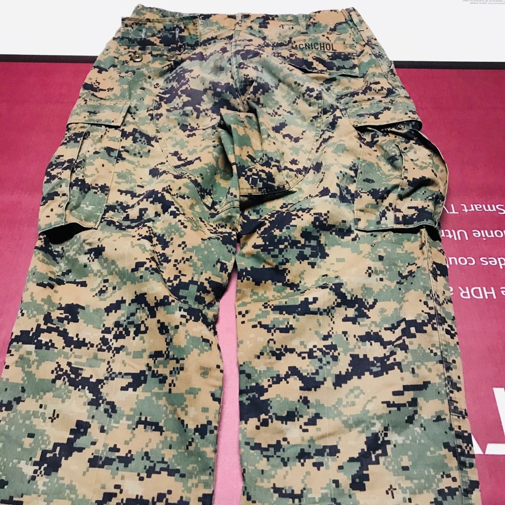 Authentic USMC issued woodland marpat.